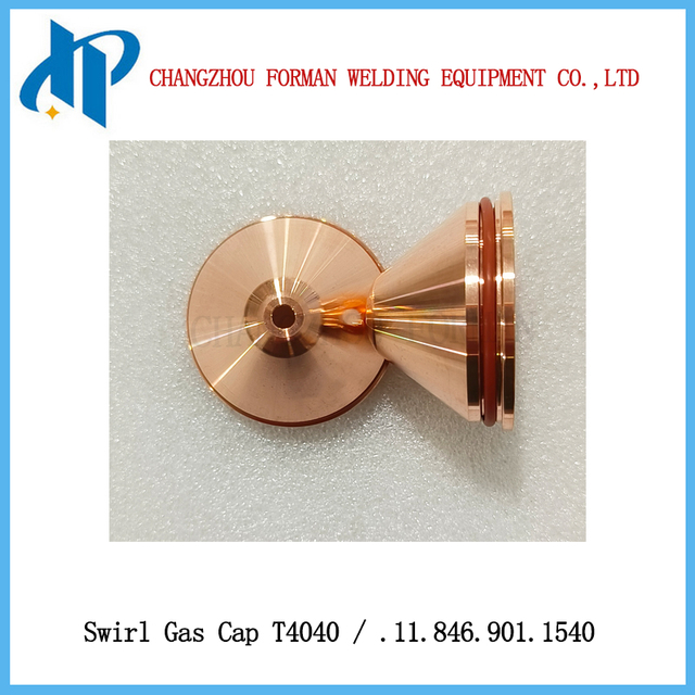 Kjellberg 플라즈마 절단 토치 소모품용 Shield T4040 소용돌이 가스 캡 .11.846.901.1540
