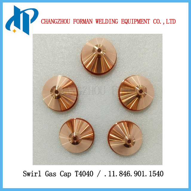 Kjellberg 플라즈마 절단 토치 소모품용 Shield T4040 소용돌이 가스 캡 .11.846.901.1540