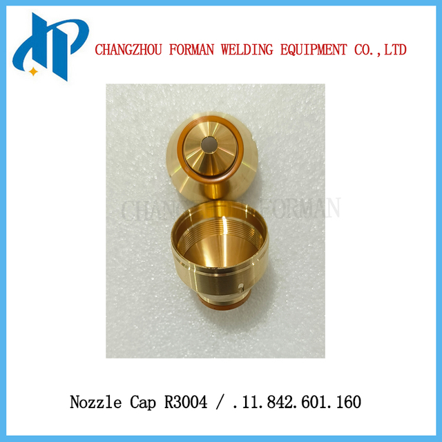 Kjellberg 플라즈마 절단 토치 소모품용 노즐 캡 R3004 고정 캡 .11.842.601.160 