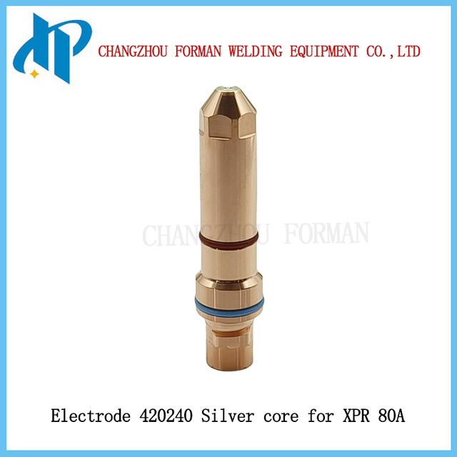 Electrodo 420240 N&uacute;cleo plateado de 4,0 mm para consumibles de antorcha de corte por plasma XPR 80A
