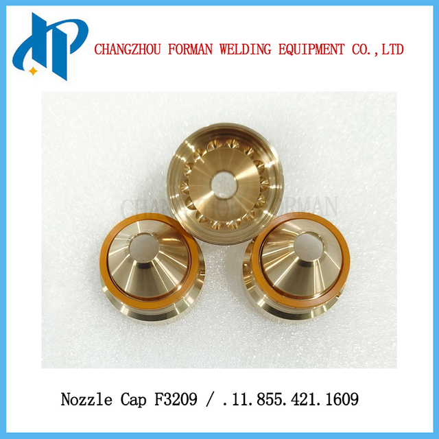Kjellberg 플라즈마 절단 토치 소모품 300-400A용 F3209 노즐 캡 .11.855.421.1609
