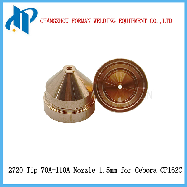 Đầu phun 2720 cho vật tư đ&egrave;n pin cắt plasma Cep162c 70A-110A &Oslash; 1,5mm