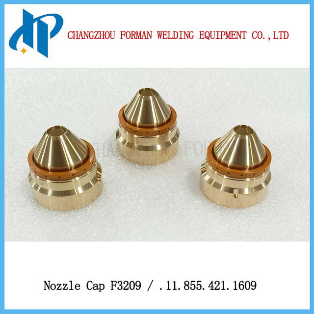 Kjellberg 플라즈마 절단 토치 소모품 300-400A용 F3209 노즐 캡 .11.855.421.1609