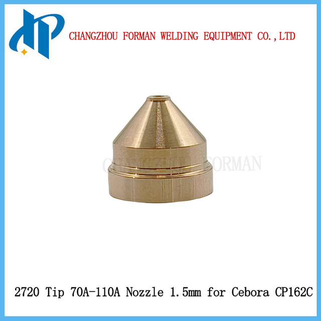 Đầu phun 2720 cho vật tư đ&egrave;n pin cắt plasma Cep162c 70A-110A &Oslash; 1,5mm