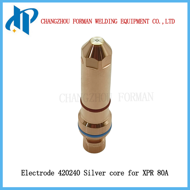 Electrodo 420240 N&uacute;cleo plateado de 4,0 mm para consumibles de antorcha de corte por plasma XPR 80A